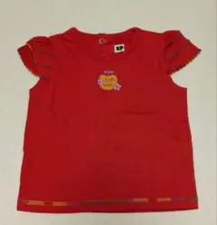 KP 赤 フリル袖 Tシャツ カットソー 90cm 美品