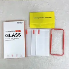 ☘️ iPhone 13 mini ガラスフィルム 3枚 ガイド枠付
