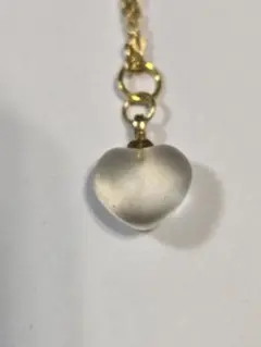 ハート型マットペンダントネックレス
