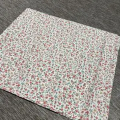 綿プリント生地 白地に花柄 ハンドメイド用