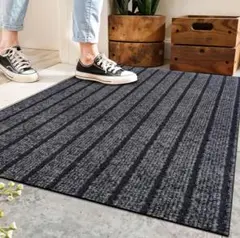 新品　玄関マット　40×60 グレー