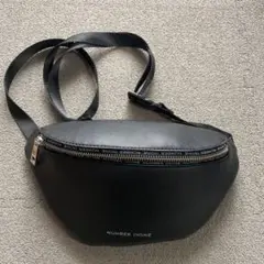 NUMBER (N)INE ブラック ボディバッグ ナンバーナイン