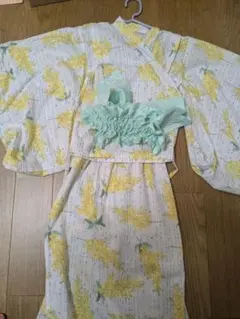 美品☆花柄浴衣ドレス 120-130cm