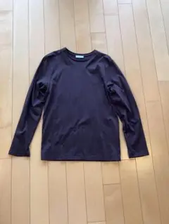 エイトン　ATON ロングスリーブTシャツ　バーガンディ