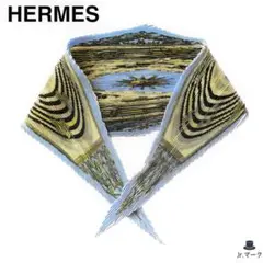 HERMES カレ90 DIES ET HORE 占星術 太陽 プリーツスカーフ