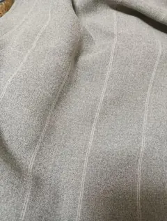グレー　ストライプ　生地　シック フォーマル