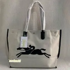 未使用 LONGCHAMP ロンシャン キャンバストートバッグ トートバッグ