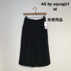 タグ付き未使用品エージーバイアクアガール ワールド黒 プリーツ入り ワイドパンツ