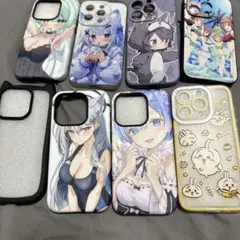 アニメキャラクター iPhone15Pro用ソフトケース 8個セット