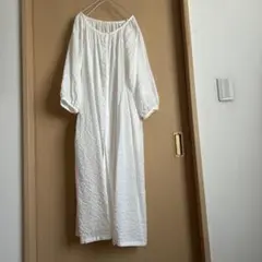 ワンピース　白　ハンドメイド