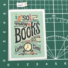 So many books ステッカー 本好き 読書時間 防水仕様