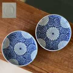 茶道具　古陶園　竹鳳窯　伊藤伊平作　染付菊唐草文　茶壺　共布共箱　V　8013 茶道具 古陶園 竹鳳窯 伊藤伊平作 染付菊唐草文 茶壺 共布共箱 V