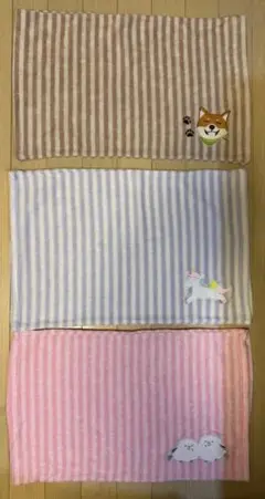 枕カバー　セット　シマエナガ　柴犬　ユニコーン
