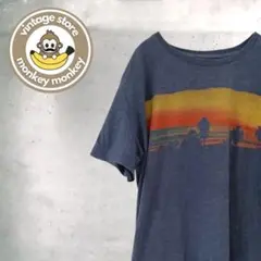 mz8925 Goodfellow プリントTシャツ　半袖カットソー　ネイビー
