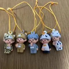 動物コスチューム　モンチッチストラップ 5体セット