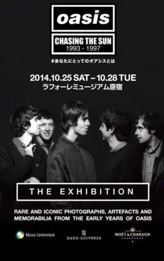 オアシス ロックバンド 2014年　日本　ライブポスター　メタルサイン　金属