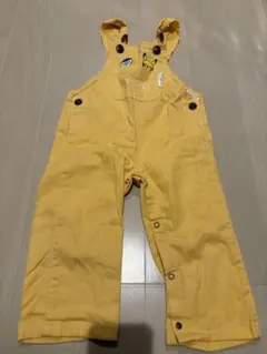 monpoké イエローオーバーオール 90cm