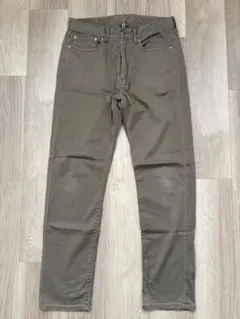 ナノユニバース コットンパンツ M カーキ 濃ベージュ メンズ チノパンツ