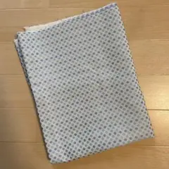 カーテン生地　はぎれ　ドット柄 水色