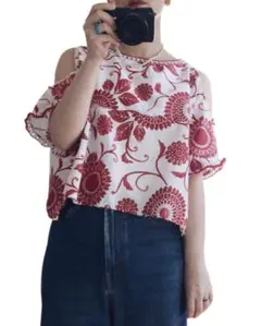 YUKATA FABRIC/OFF SHOULDER TOPS