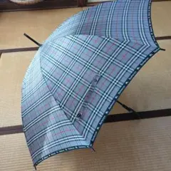 バーバリー 傘 雨傘ノバチェック ホースロゴ 直径110cm