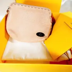 《保存袋付き!》FENDI セレリア ポーチ ピンク レザー