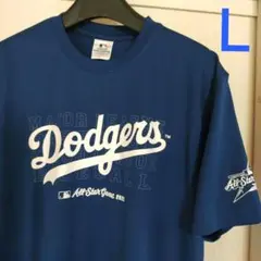 値下げ　MLB ドジャース　新作　LA メッシュ　半袖　Tシャツ　L 青