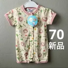 新品　ベビーロンパース　カバーオール　いないないばあっ　わんわん　サイズ70
