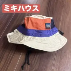 美品★ミキハウス　サマーハット　帽子　Sサイズ　48-50センチ　メッシュ