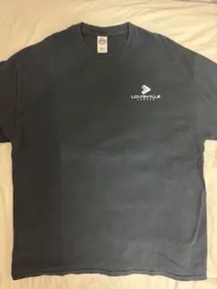 GILDAN XL ダークブルー Tシャツ 作業員プリント