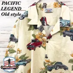 《USA製》PACIFICLEGEND☆半袖シャツ XL イエロー HS300