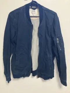 イッカ　ikka ジップアップデニムジャケット Mサイズ