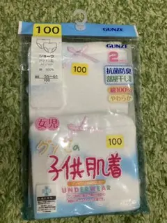 GUNZE 子供用下着 100サイズ 2枚入り　女の子