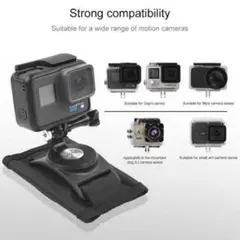 u002622年最新版)GoProバックパックマウントベルトゴープロhero Black