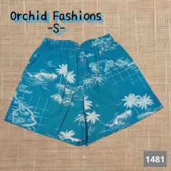 A-1481〈Orchid Fashions〉ハワイアンショートパンツ
