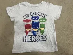 パジャマスク　Tシャツ 5T 110cm グレー　PJ mask Disney