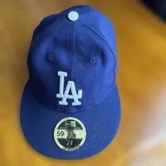 NEW ERA 59FIFTY LAキャップ ネイビー 7 3/8