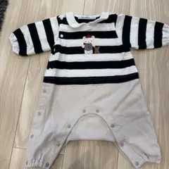 familiar ストライプロンパース 95cm未満