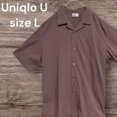 UNIQLO オープンカラーシャツ パープル L