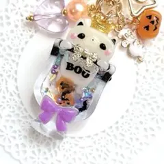 【レジン♡シャカシャカ】くまさん♡ハロウィングラス