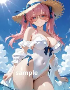 AIイラスト 美女 A4ポスター I59