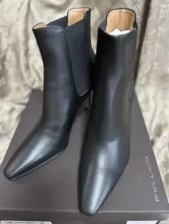 【新品】PELLICO ブラック サイドゴアブーツ