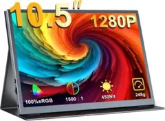 モバイルモニター 10.5インチ ポータブルディスプレイ 超軽量