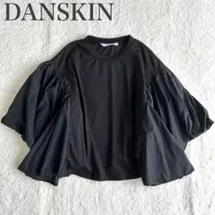 ダンスキン DANSKIN 美品 異素材ドッキング バルーンスリーブ ジャージー