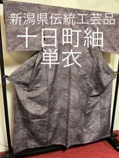 【逸品】㊗️新潟県伝統工芸品㊗️【十日町紬】●手引真綿●草木染●