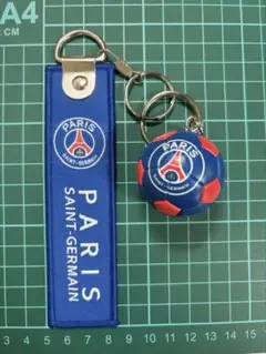サッカー　パリサンジェルマン　Pari 3Dボール　セット　キーホルダー
