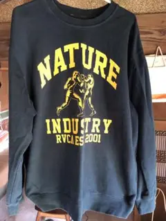 RVCA NATURE INDUSTRY スウェット L ネイビー