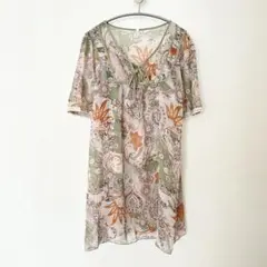 【美品】チュニック 半袖 LL XL シースルー