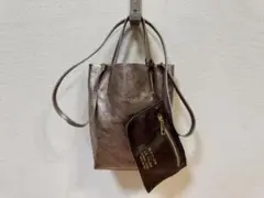 美品 MARLON マーロン METALLIC MINI 2way ショルダー