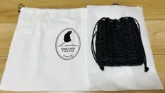 お値下げ不可 新品未使用 国内正規品 イルミーチョ Boho 巾着 バッグ 黒